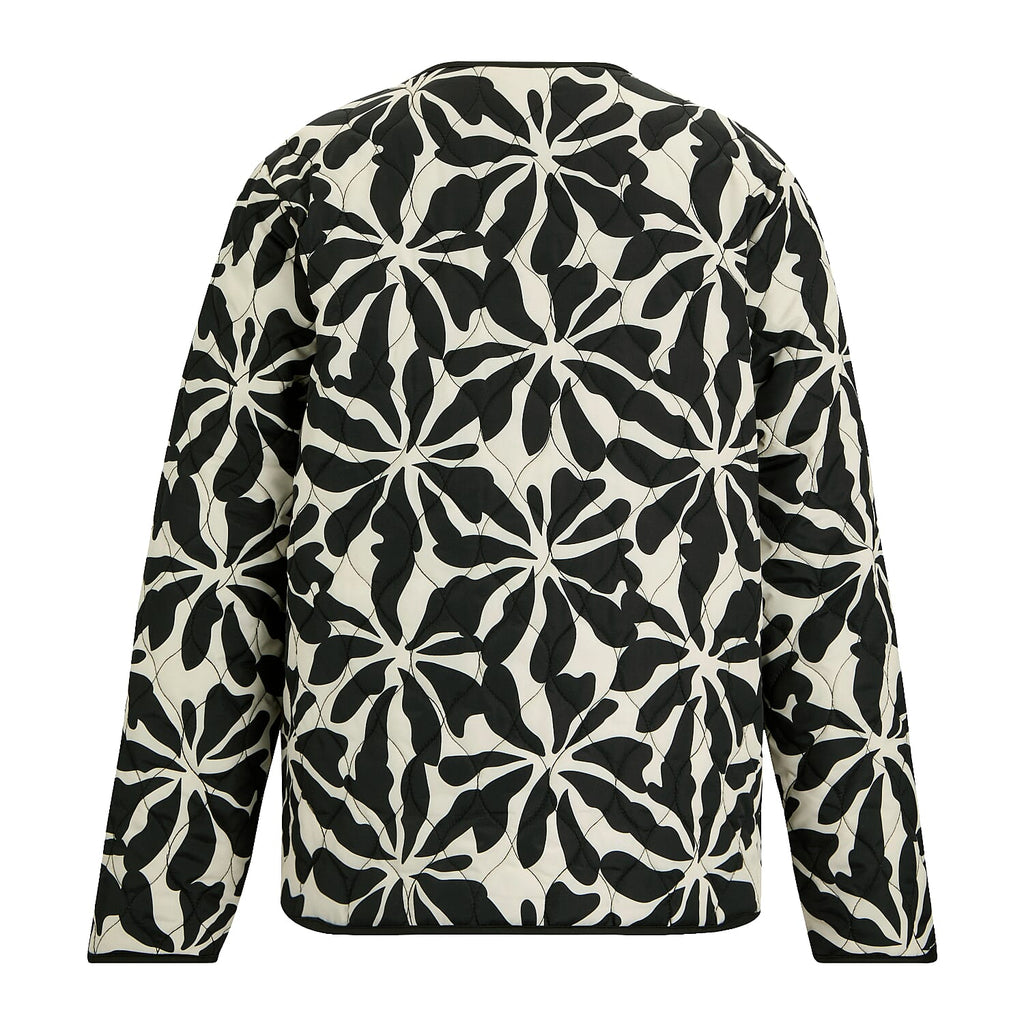 Regatta Womens Floral Quilted Jacket with Water-Repellent Finish and Pockets (Size 20) - Beige