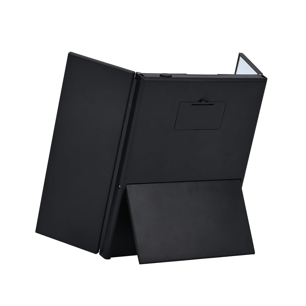 LED Foldable Mirror (Battery Not Inc.) - Black & White