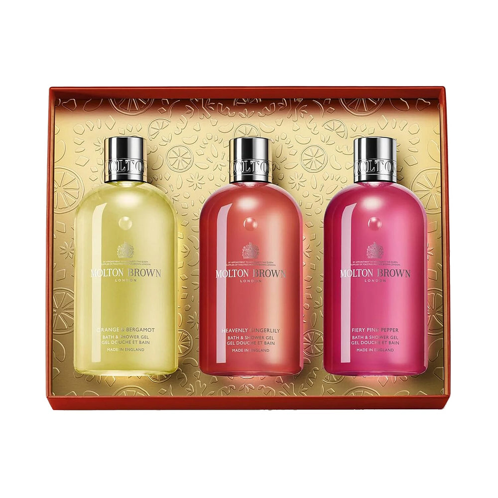 Molton Brown Floral & Fruity Body Care Gift Set - Red (300ml each)