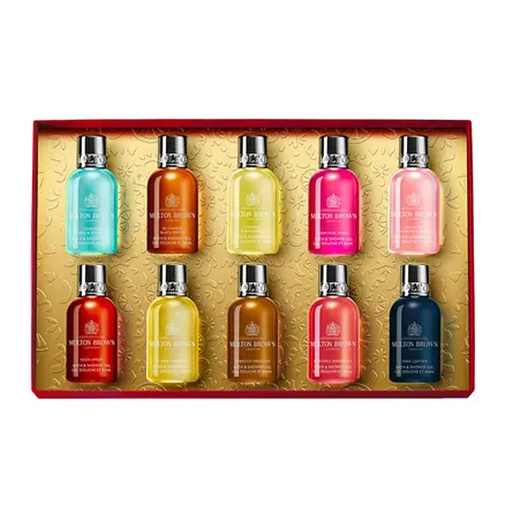 Molton Brown Stocking Filler Bath and Shower Gel 10 Piece Gift Set