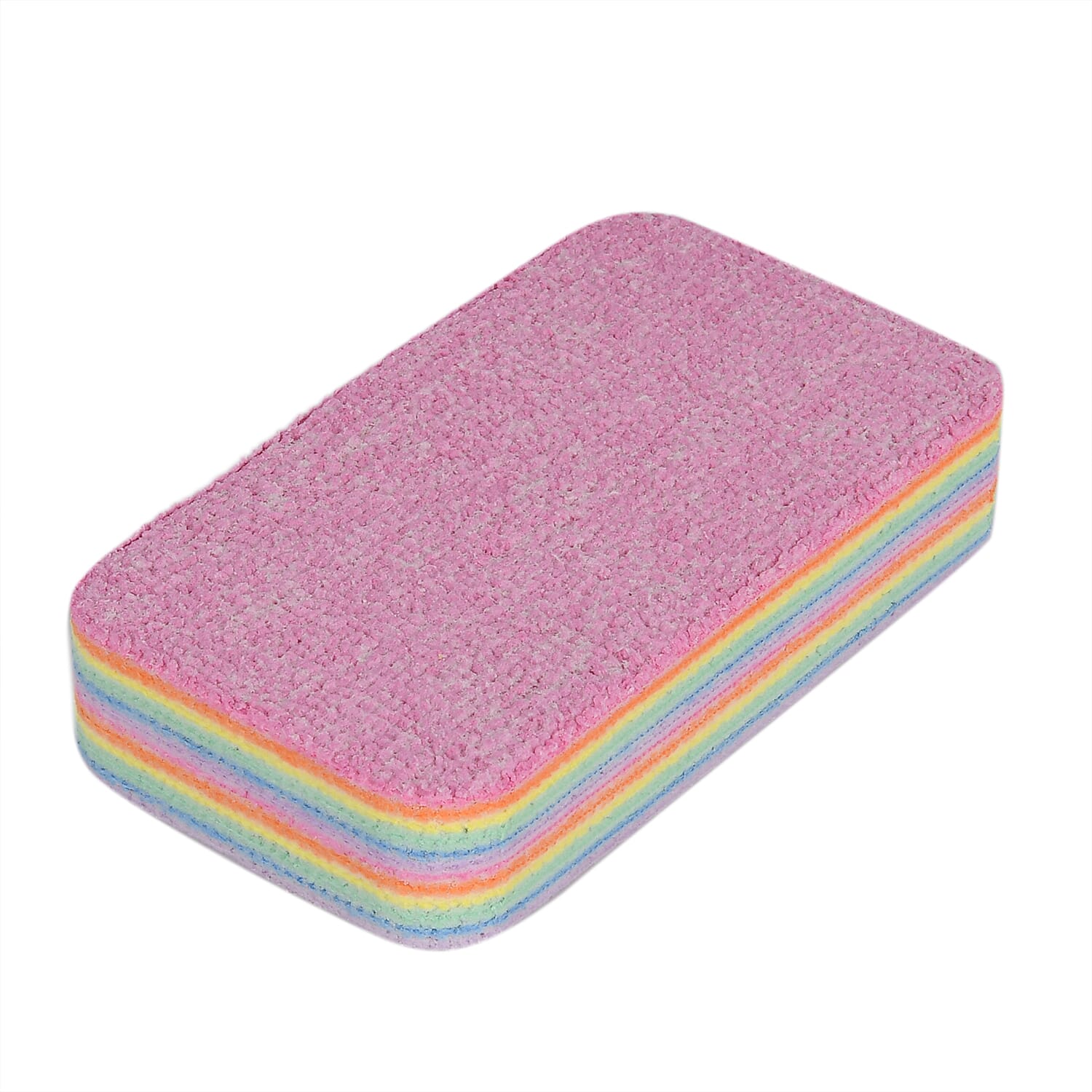 Set of 10 Reusable Cleaning Pads (Size 12x7x12 cm) - Multicolor