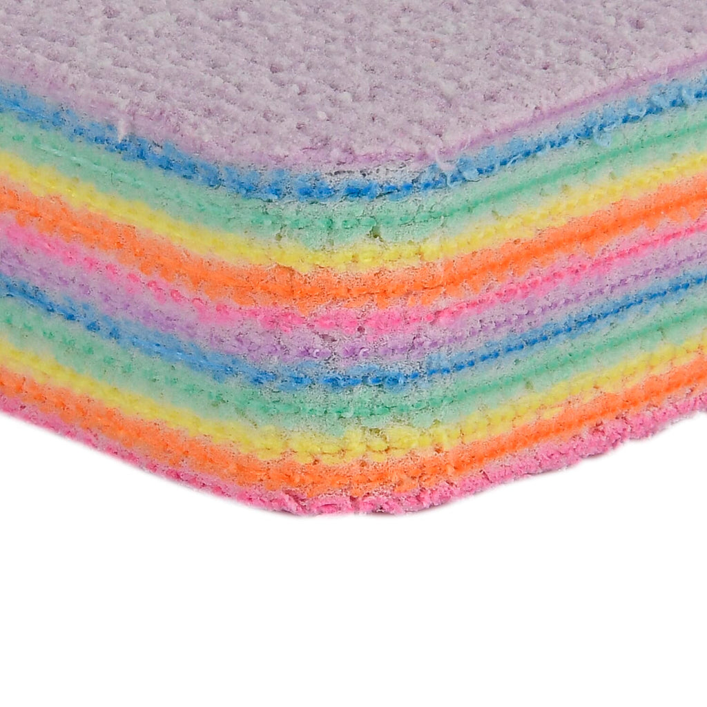 Set of 10 Reusable Cleaning Pads (Size 12x7x12 cm) - Multicolor