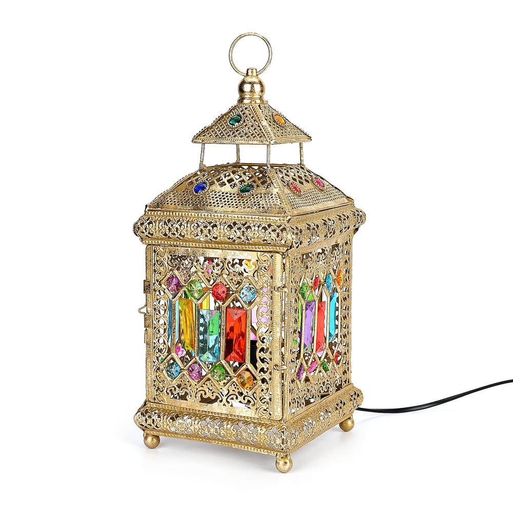 Moroccan Table Lamp (Bulb not included) - 17x17x36 cm