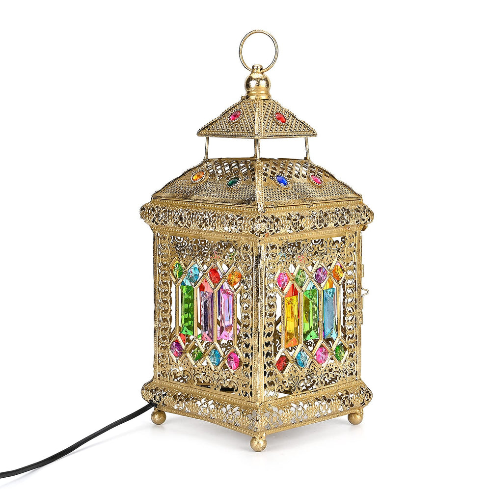 Moroccan Table Lamp (Bulb not included) - 17x17x36 cm