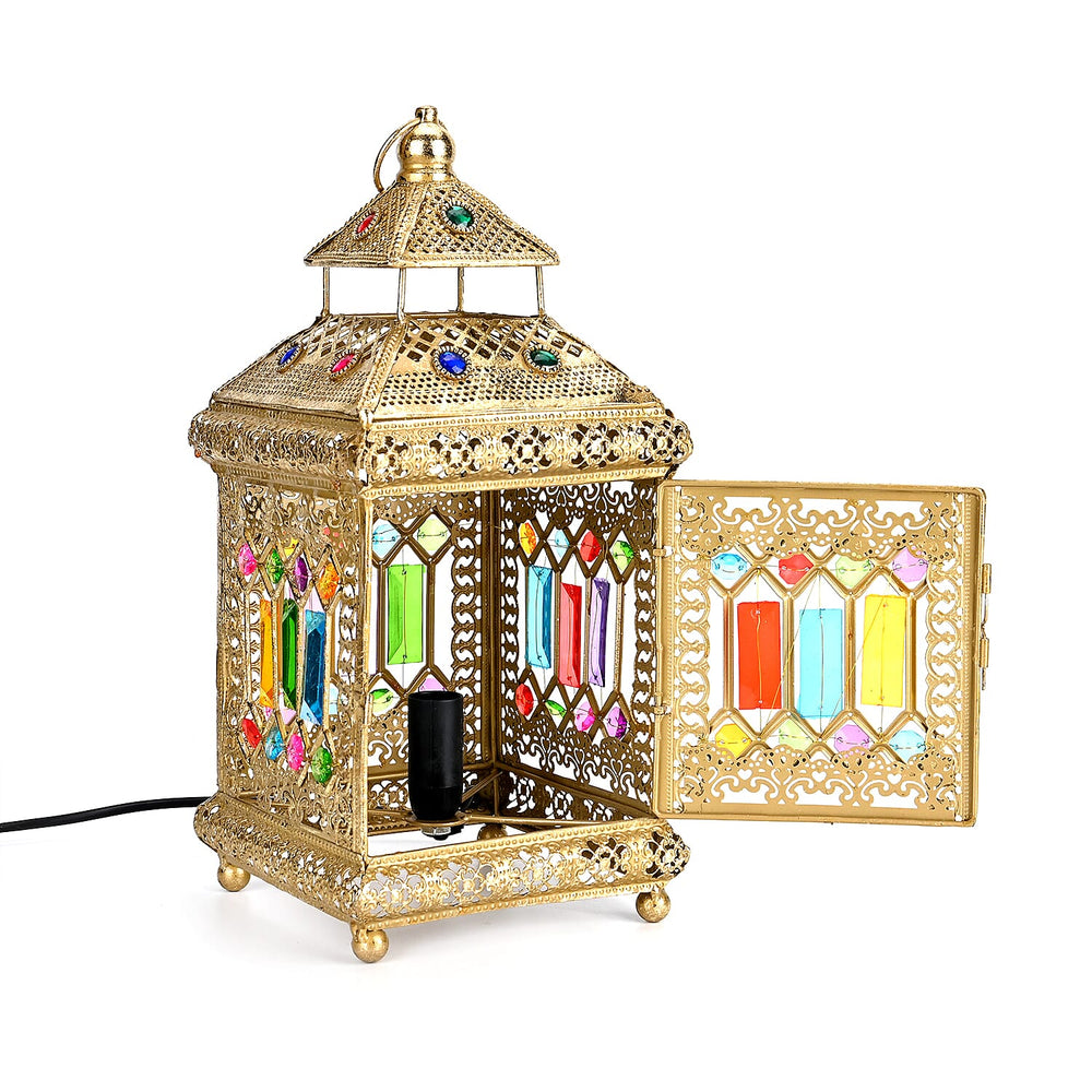 Moroccan Table Lamp (Bulb not included) - 17x17x36 cm