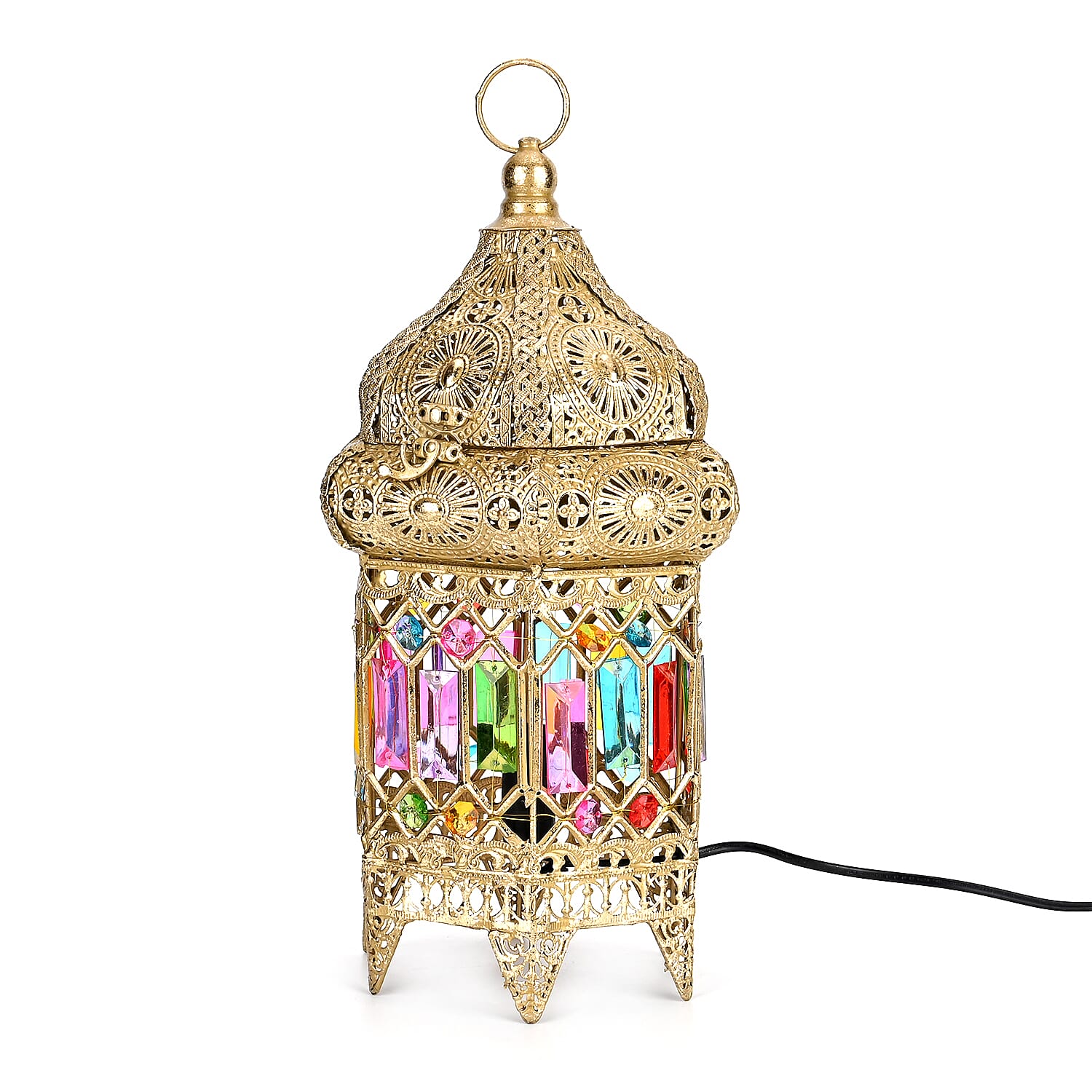 Moroccan Table Lamp (Bulb not included) - 21x19x40 cm