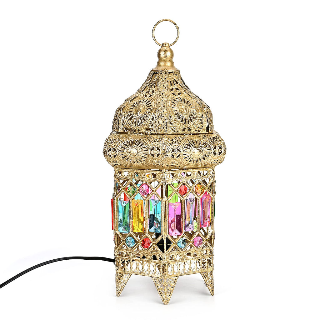 Moroccan Table Lamp (Bulb not included) - 21x19x40 cm