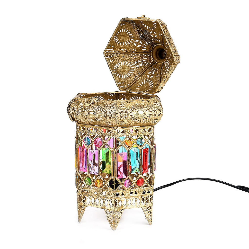 Moroccan Table Lamp (Bulb not included) - 21x19x40 cm