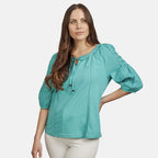 Mudflower Cotton Top (Size 1x1 cm) - Green