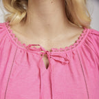 Mudflower Cotton Top (Size 1x1 cm) - Pink