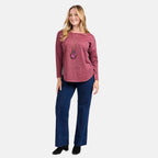 Mudflower Batwing Necklace Top