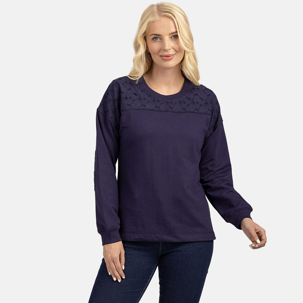 Cotton Sweat Shirt (Size 1x1 cm) - Navy