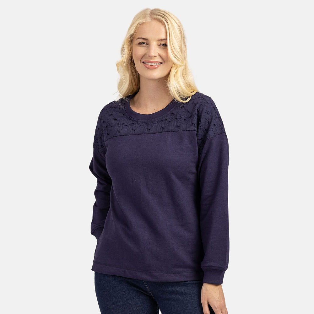 Cotton Sweat Shirt (Size 1x1 cm) - Navy