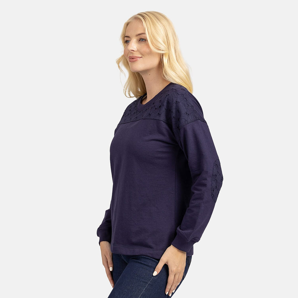 Cotton Sweat Shirt (Size 1x1 cm) - Navy