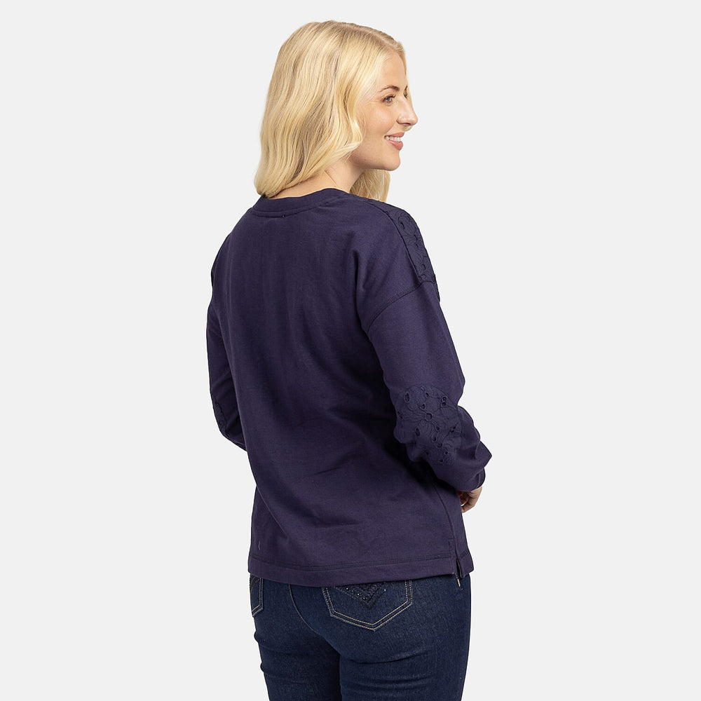 Cotton Sweat Shirt (Size 1x1 cm) - Navy