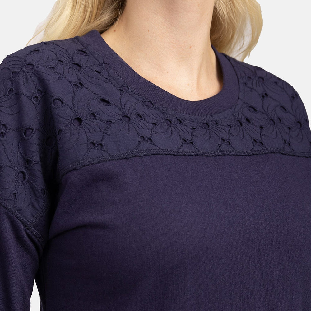 Cotton Sweat Shirt (Size 1x1 cm) - Navy