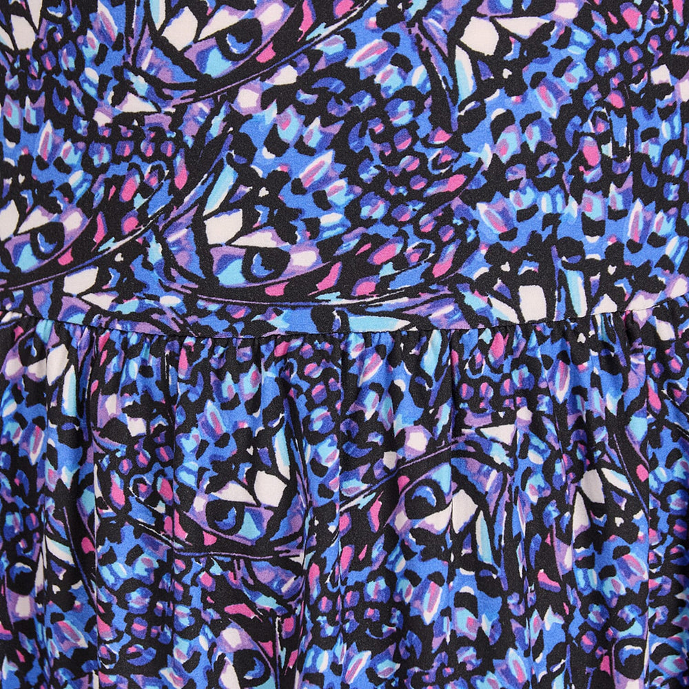 Mudflower Butterfly Printed Soft Touch Dress (Size 10) - Blue