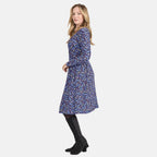 Mudflower Butterfly Printed Soft Touch Dress (Size 14) - Blue
