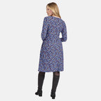 Mudflower Butterfly Printed Soft Touch Dress (Size 14) - Blue