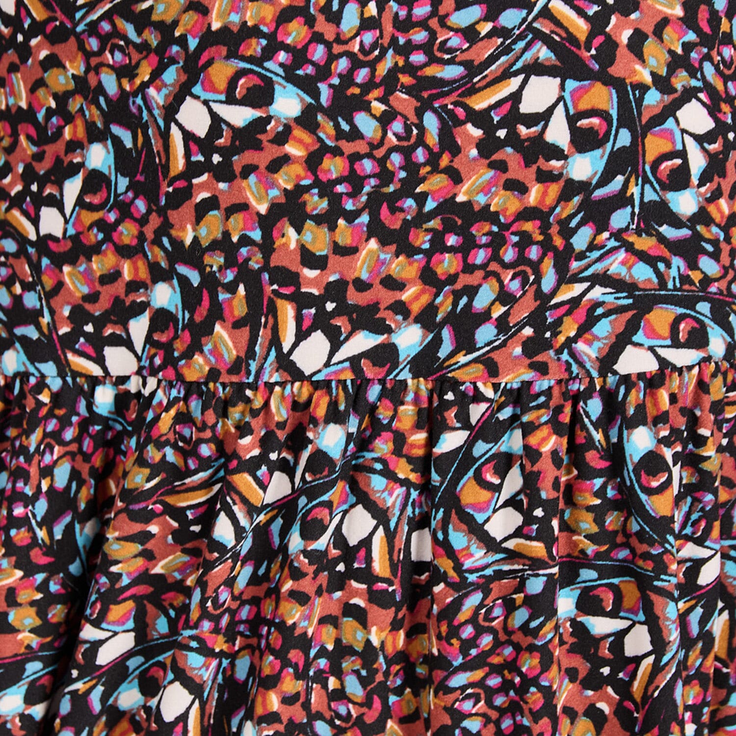 Mudflower Butterfly Printed Soft Touch Dress (Size 16) - Brown