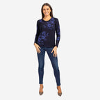 Mudflower Knitted Jumper - Navy