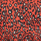 Mudflower Border Printed Soft Touch Blouse (Size 12) - Orange