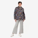 Mudflower Floral Printed Quilted Jacket (Size - 10-12) - Multi Colour
