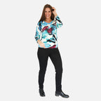 Mudflower Butterfly Printed V-Neck Jumper (Size 12) - Blue
