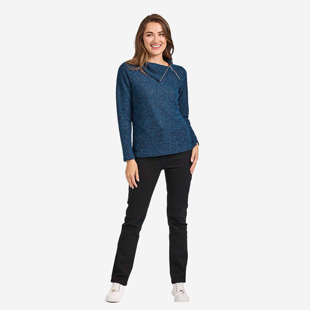 Mudflower Knitted Top - Teal