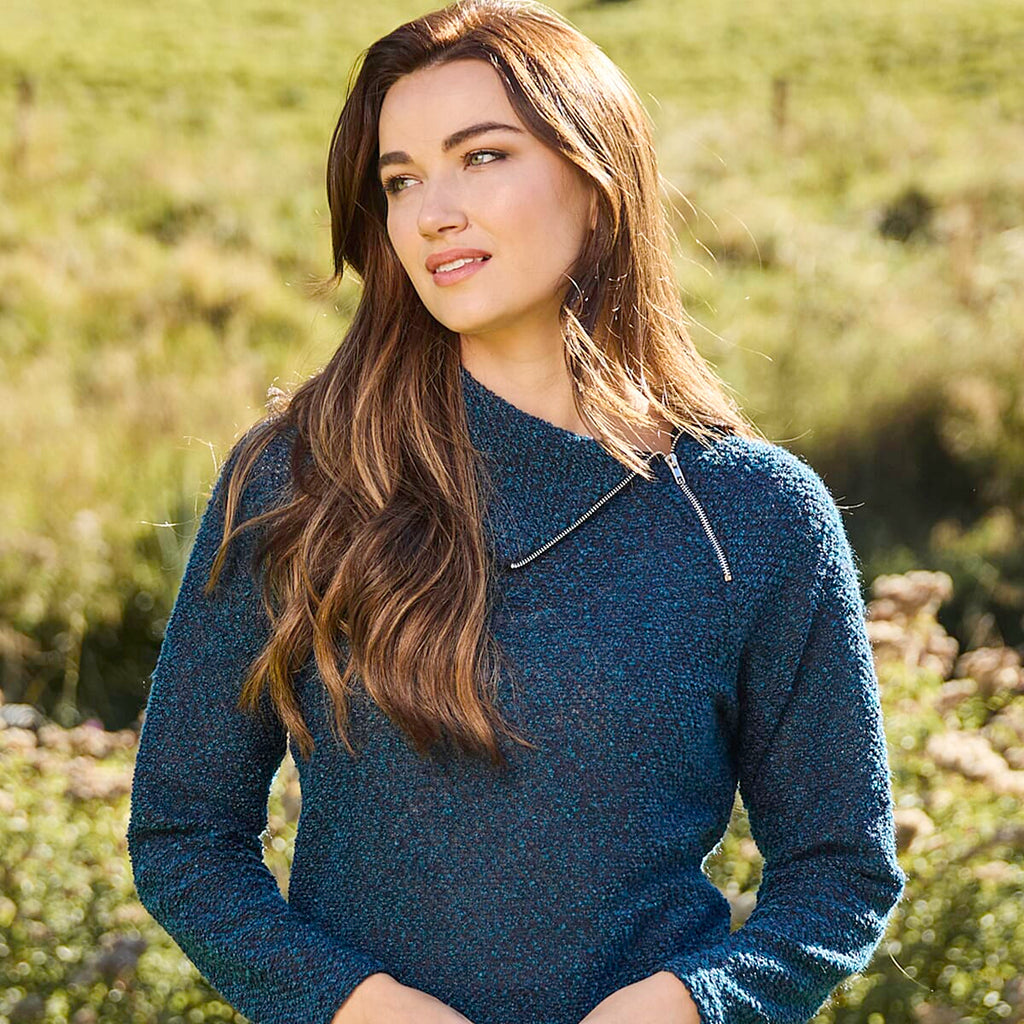 Mudflower Knitted Top - Teal