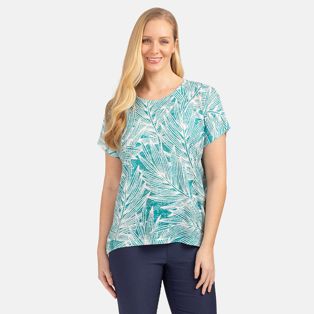 Mudflower Polyester Tee (Size 1x1 cm) - Jade
