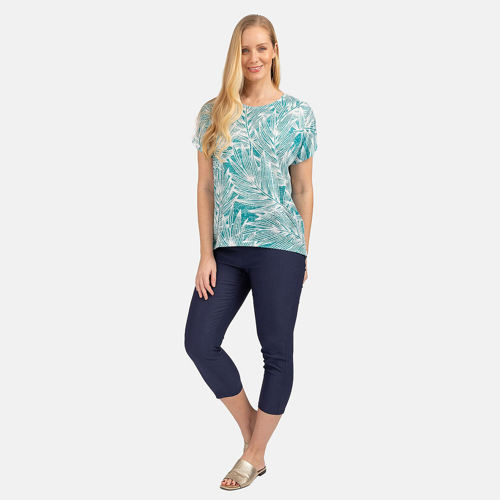 Mudflower Polyester Tee (Size 1x1 cm) - Jade