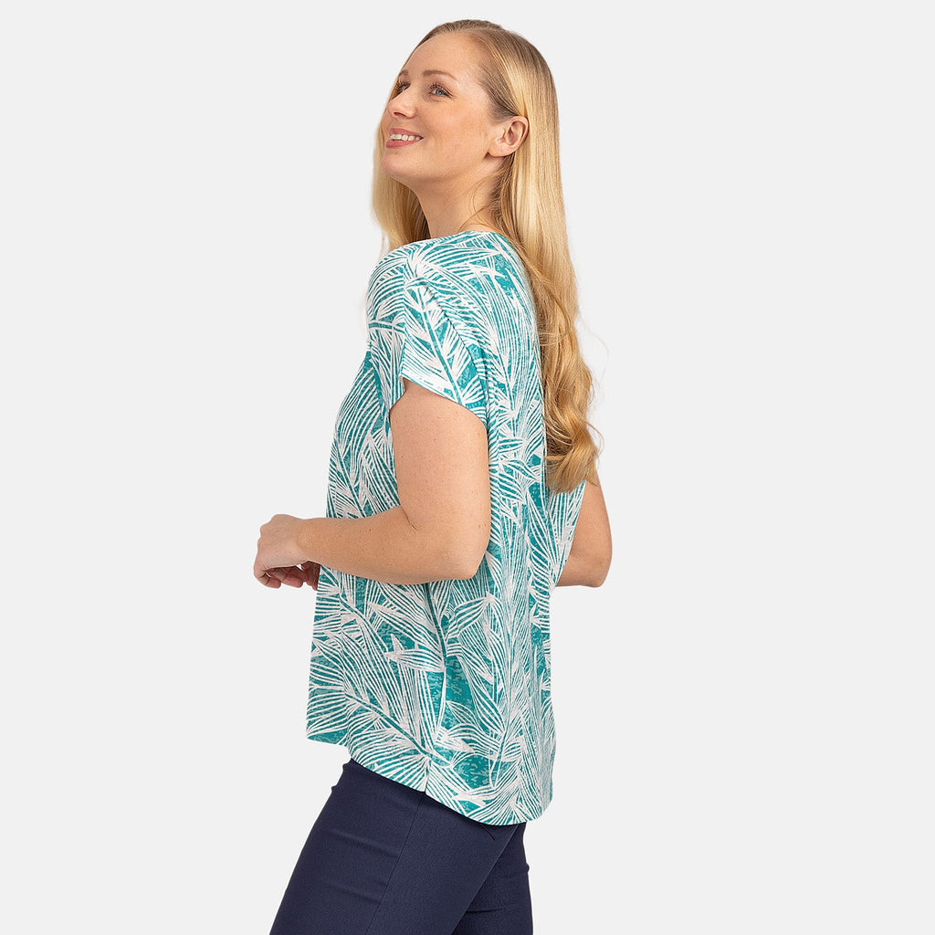 Mudflower Polyester Tee (Size 1x1 cm) - Jade