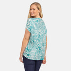 Mudflower Polyester Tee (Size 1x1 cm) - Jade
