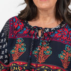 Maison Crinkle Top (Size L) - Multi