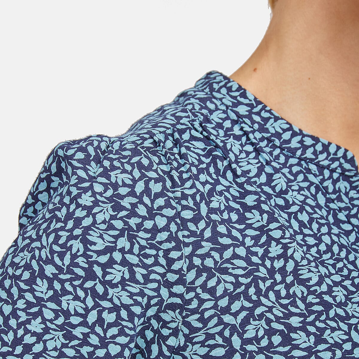 Mudflower Ditsy Printed Shirt (Size 12) - Blue