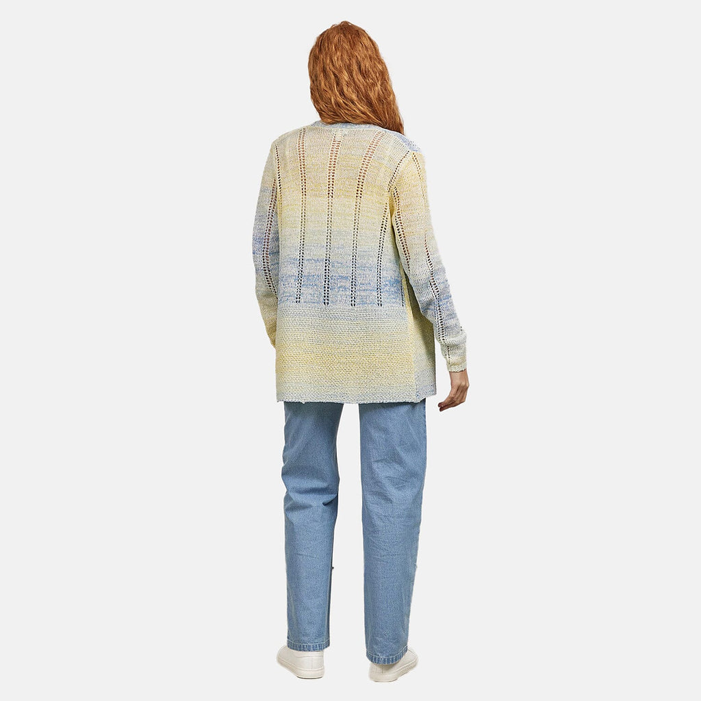 Mudflower Acrylic Cardigan (Size 1x1 cm) - Yellow