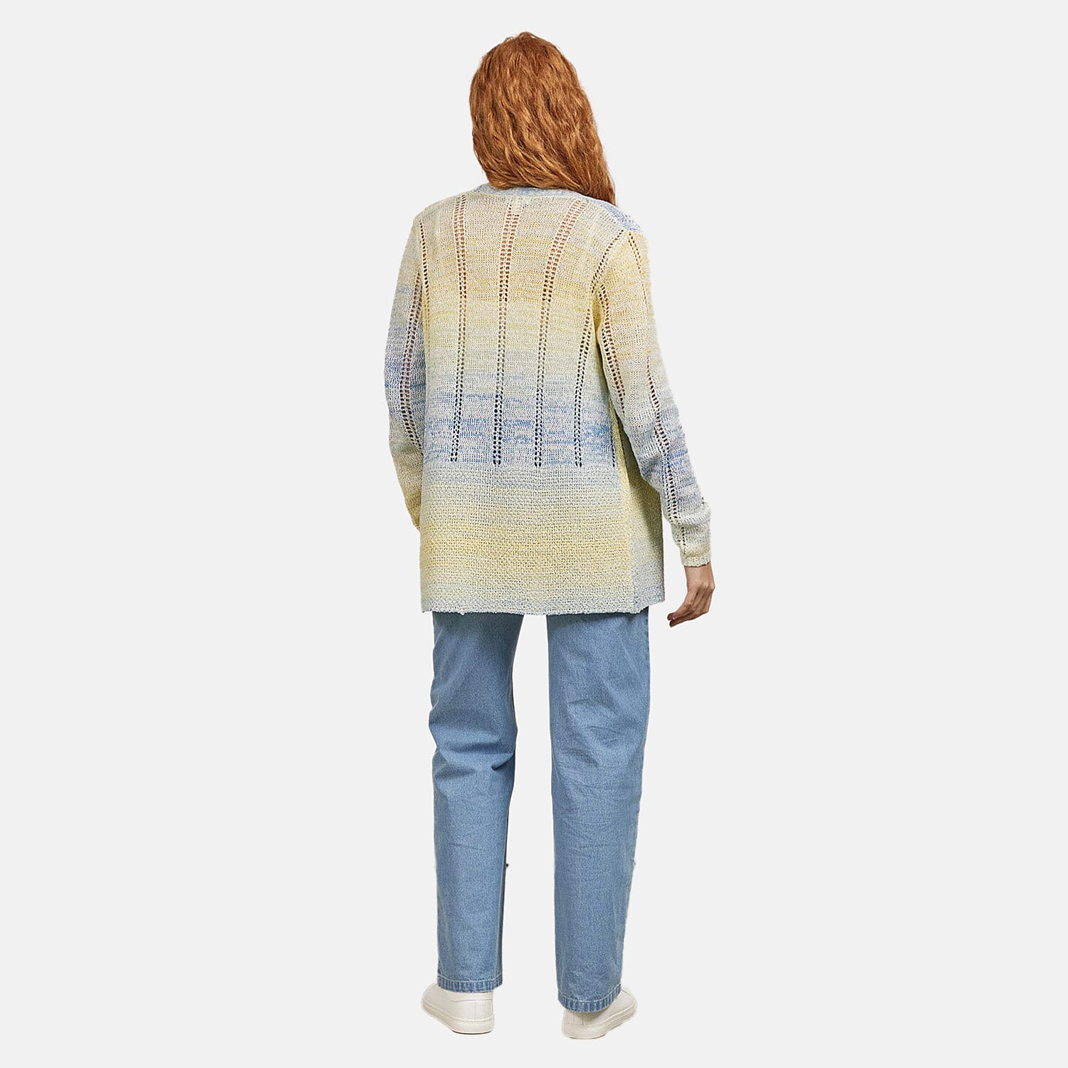Mudflower Acrylic Cardigan (Size 1x1 cm) - Yellow
