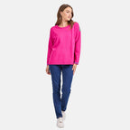 Mudflower Stripe Detail Jumper (Size 14) - Pink