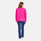 Mudflower Stripe Detail Jumper (Size 14) - Pink