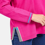 Mudflower Stripe Detail Jumper (Size 14) - Pink