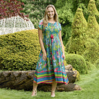 Mudflower Viscose Dress (Size 1x1 cm) - Green