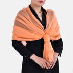 Mulberry Silk Solid Scarf (Size 200x1 cm) - Orange & Orange