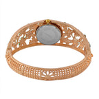 Strada Austrian Crystal Enamelled Bangle Watch - Green