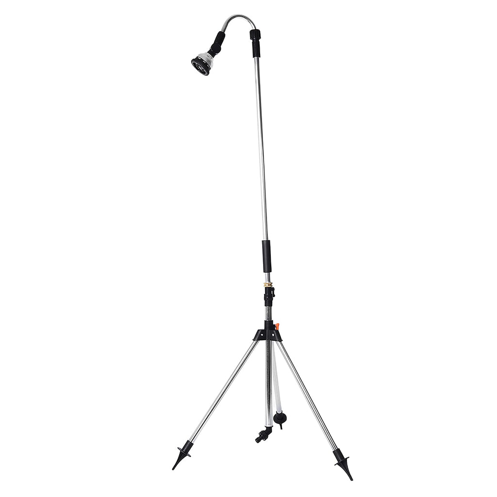 Multi Functional Portable Outdoor Shower Stand with Adjustable Shower Head and Height (L- 180 Cm)