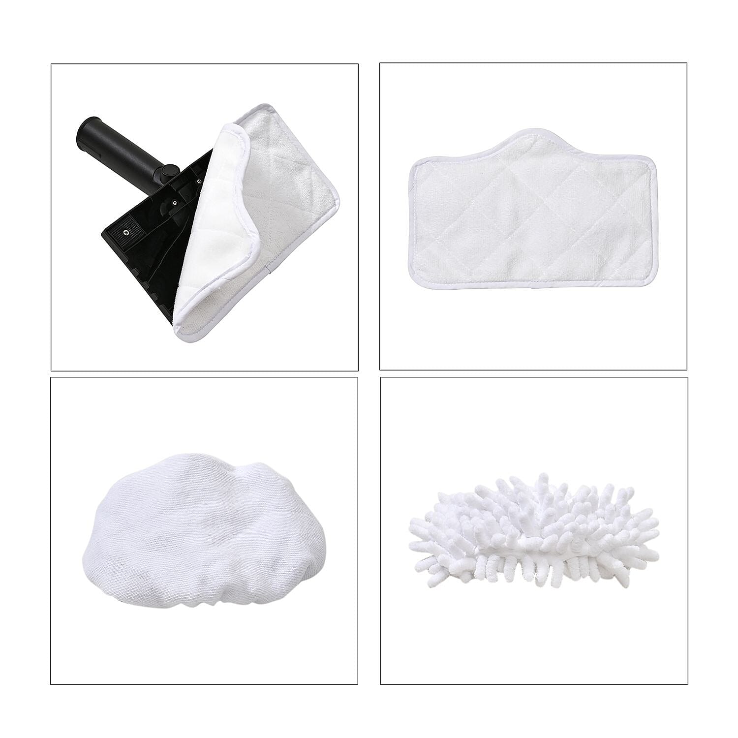 Homesmart 2-in-1 Steam Cleaner (320 ml) Handheld & Floor Mop PLUS Upholstery, Shower and Garment Steaming