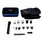 "Multifunctional Beard Trimmer- 6-in-1 tool (hair clipper, foil shaver, detail trimmer, nose hair trimmer, body groomer). Size- 16.4*3.3*3.6cm                                                Weight- 19