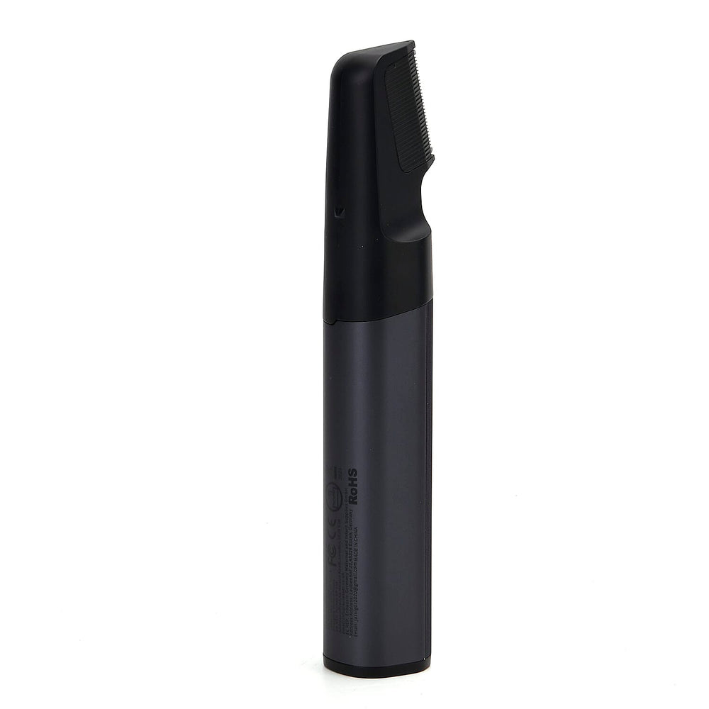 "Multifunctional Beard Trimmer- 6-in-1 tool (hair clipper, foil shaver, detail trimmer, nose hair trimmer, body groomer). Size- 16.4*3.3*3.6cm                                                Weight- 19