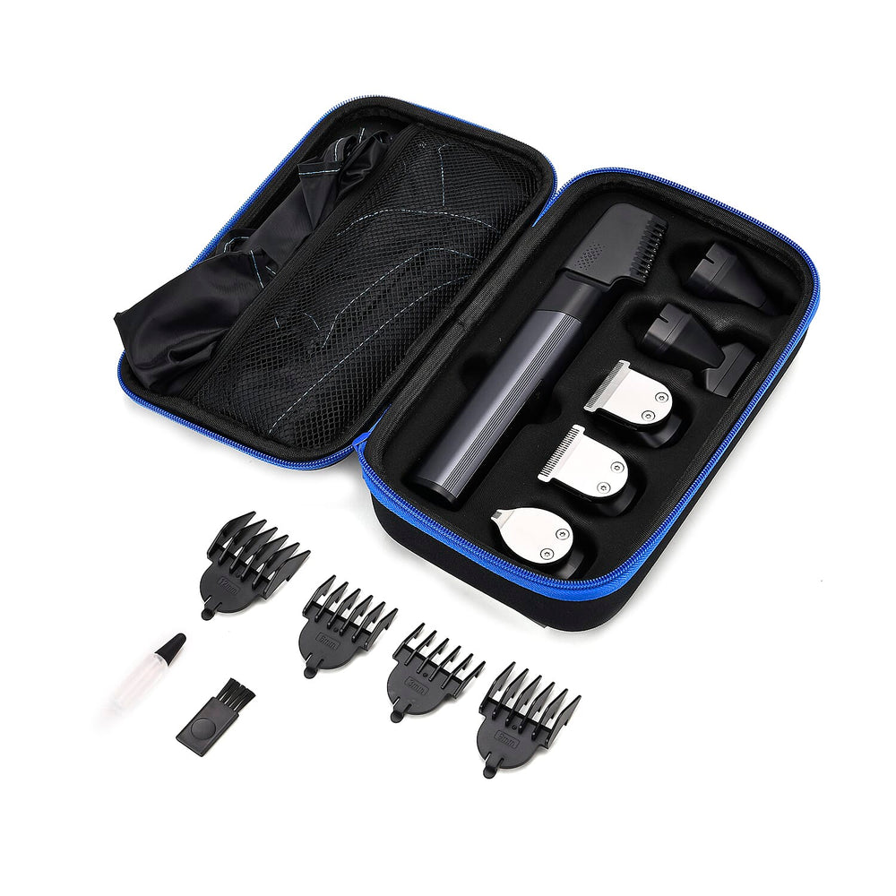 "Multifunctional Beard Trimmer- 6-in-1 tool (hair clipper, foil shaver, detail trimmer, nose hair trimmer, body groomer). Size- 16.4*3.3*3.6cm                                                Weight- 19