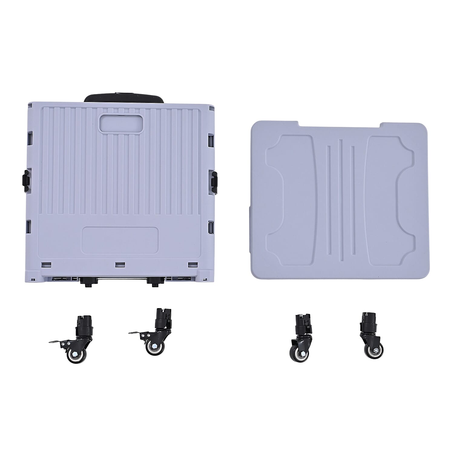 Multipurpose Foldable Shopping Cart - 50kg Capacity - Grey